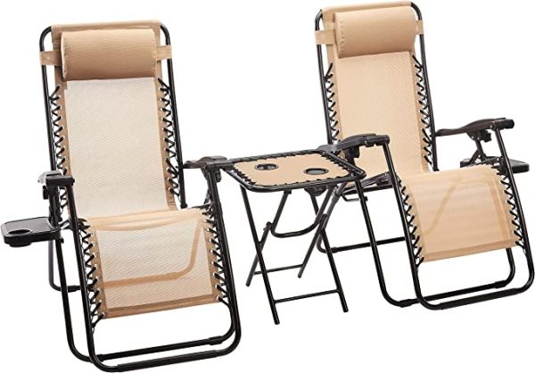 Basics Zero Gravity Chair with Side Table - Image 2