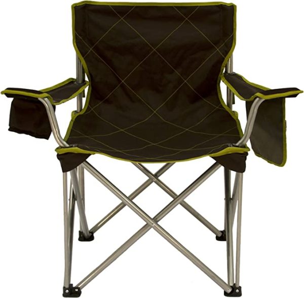 Supersized Camping Chair, 800lb Capacity, Black, One Size